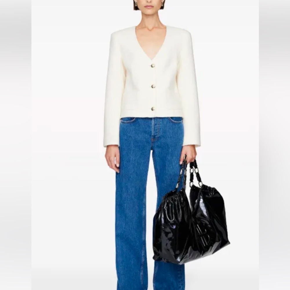 ANINE BING Anitta Jacket In Ivory NWT small
